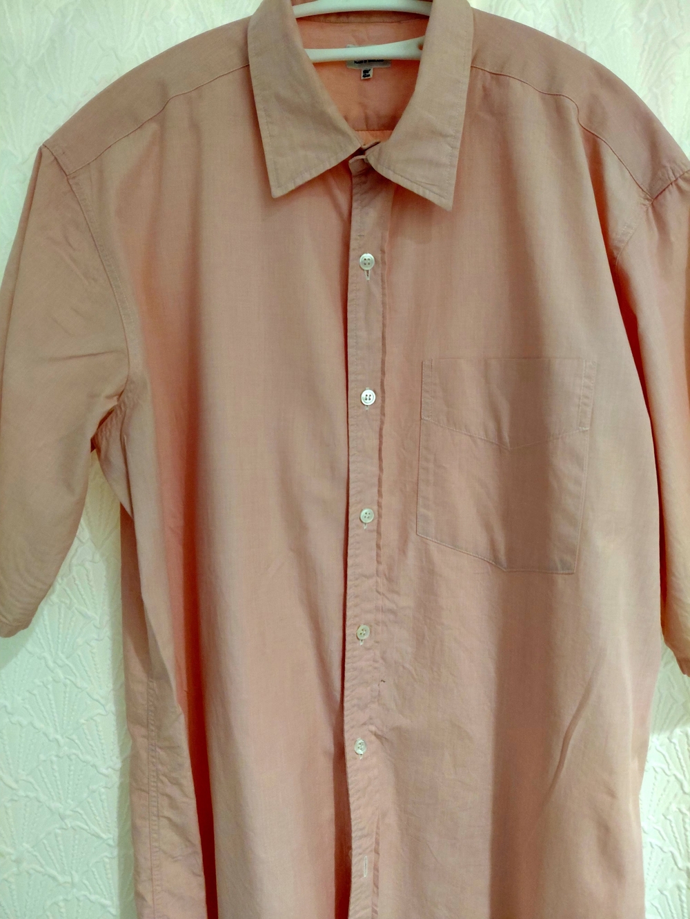 Paul Smith Men's Lightweight Button-Down Shirt in Pink 16.5 / XL SS